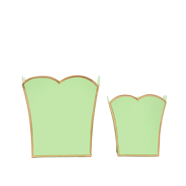 Gracie Scarlett Square Cachepot Planter - Pistachio