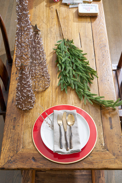 Gracie Round Charger (4pk) - Red