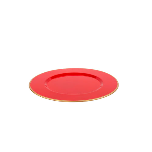 Gracie Round Charger (4pk) - Red