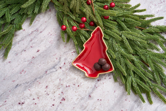Gracie Christmas Tray - Red