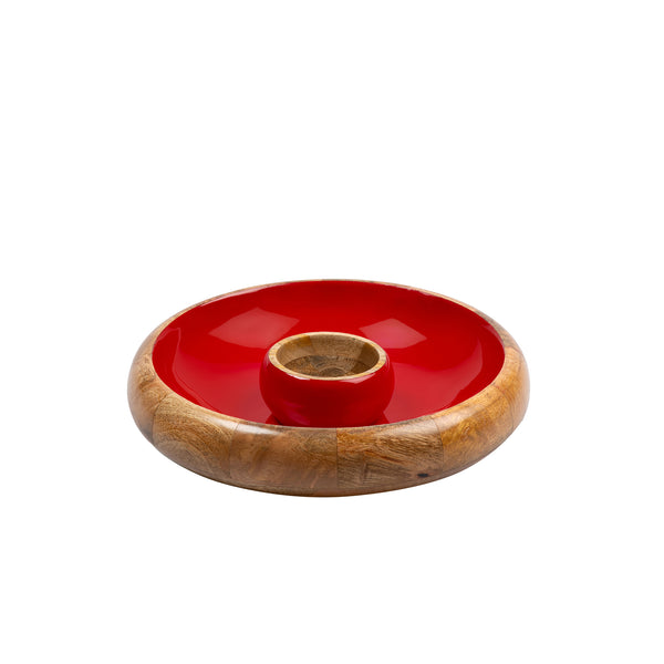 Gracie Chip & Dip Set - Red