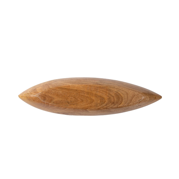 Gracie Statement Platter - Mango Wood & Red Enamel