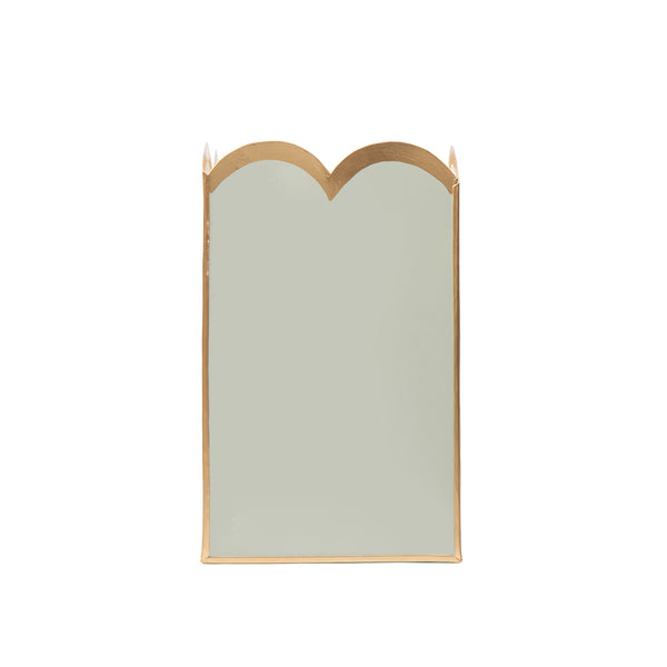 Gracie Scarlett Wastebasket Sage Green & White