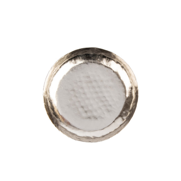 Gracie Hammered Coaster (4pk) - Silver