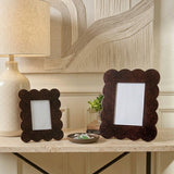 Gracie Scalloped Photo Frame - Tortoise