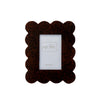 Gracie Scalloped Photo Frame - Tortoise