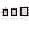Gracie Scalloped Photo Frame - Tortoise
