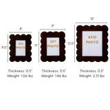 Gracie Scalloped Photo Frame - Tortoise