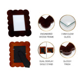 Gracie Scalloped Photo Frame - Tortoise
