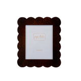Gracie Scalloped Photo Frame - Tortoise