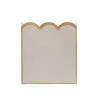 Gracie Scarlett Wastebasket Taupe & White