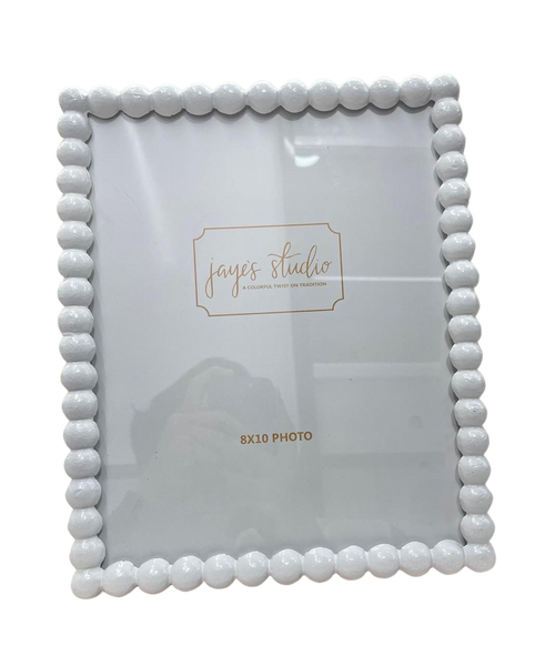 Gracie Pearl Photo Frame - White