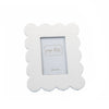 Gracie Scalloped Photo Frame - White