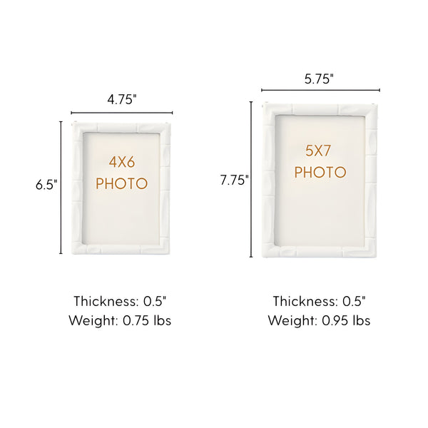 Gracie Isabelle Photo Frame White