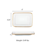 Gracie Enameled Laney Tray White