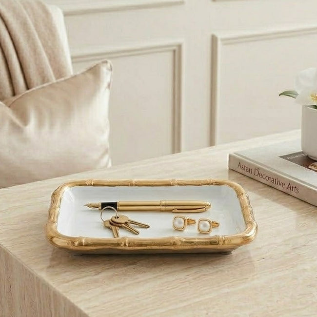 Gracie Chang Mai Tray 7 x 10 - White