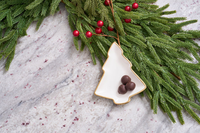 Gracie Christmas Tray - White