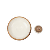 Gracie Chip & Dip Set - Mango Wood & White Enamel