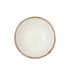 Gracie Salad Bowl - Mango Wood & White Enamel