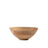 Gracie Salad Bowl - Mango Wood & White Enamel