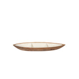 Gracie Statement Platter - Mango Wood & White Enamel