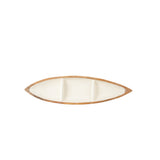 Gracie Statement Platter - Mango Wood & White Enamel
