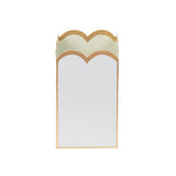Gracie Scarlett Wastebasket White & Sage Green