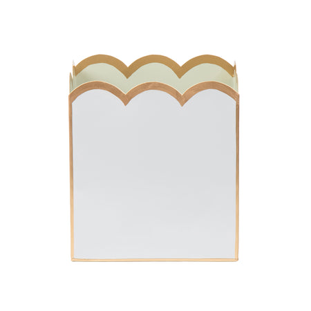 Paws & Claws Square Wastebasket Sage Green 9