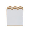 Gracie Scarlett Wastebasket White & Taupe