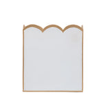 Gracie Scarlett Wastebasket White & Taupe