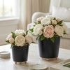 Mattie Round Cachepot Planter Black