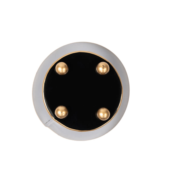 Mattie Round Cachepot Planter Black
