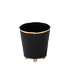 Mattie Round Cachepot Planter Black