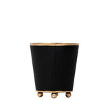 Mattie Round Cachepot Planter Black