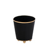 Mattie Round Cachepot Planter Black