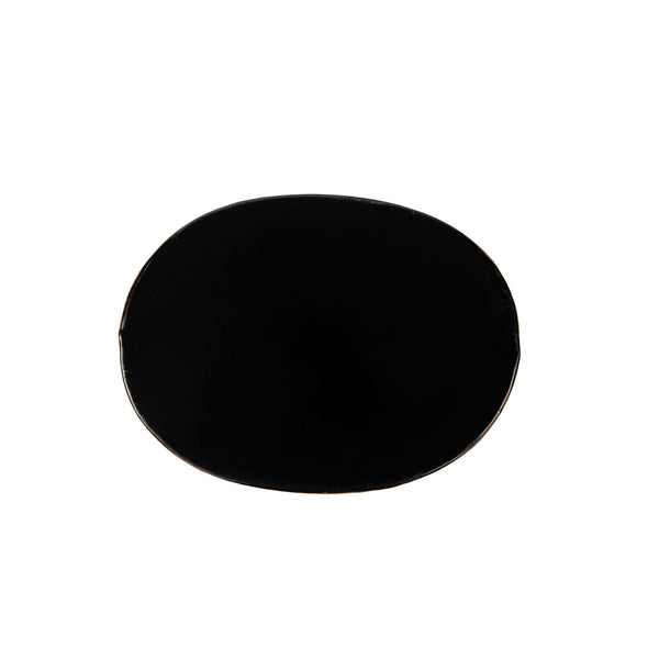Mattie Oval Wastebasket Black
