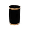 Mattie Oval Wastebasket Black