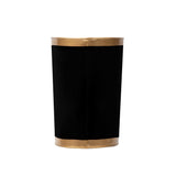 Mattie Oval Wastebasket Black