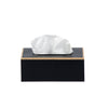 Mattie Rectangular Tissue Box Cover - Black