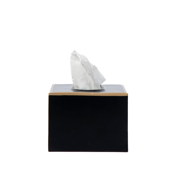 Mattie Rectangular Tissue Box Cover - Black