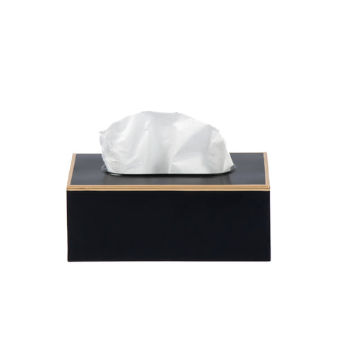 Mattie Rectangular Tissue Box Cover - Black