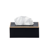 Mattie Rectangular Tissue Box Cover - Black