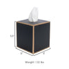 Mattie Tissue Box Cover Black