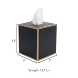 Mattie Tissue Box Cover Black