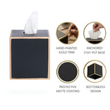 Mattie Tissue Box Cover Black