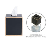 Mattie Tissue Box Cover Black