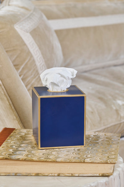 Mattie Tissue Box Cover Blue