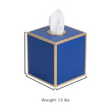 Mattie Tissue Box Cover Blue