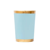 Mattie Oval Wastebasket - Cool Blue