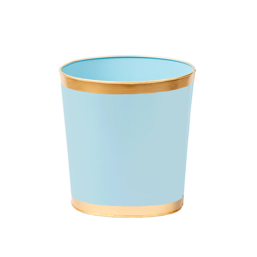 Mattie Oval Wastebasket - Cool Blue